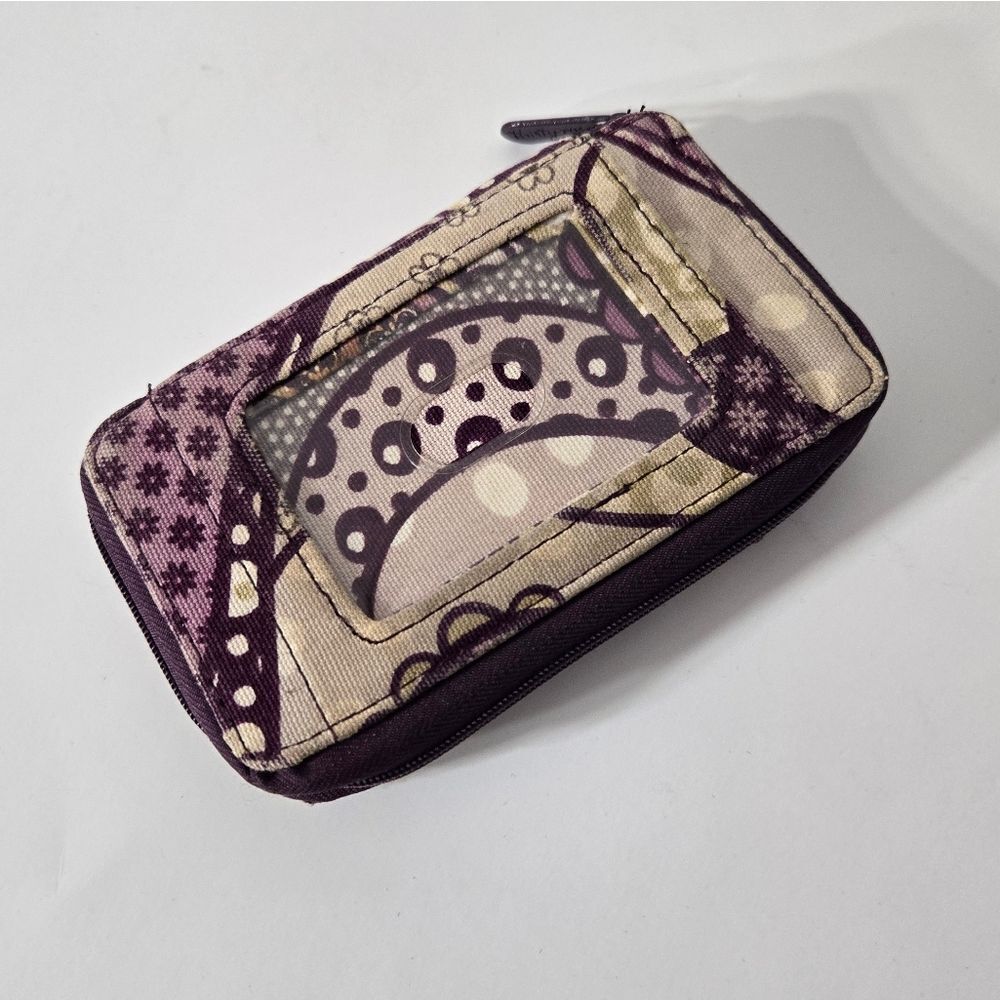 Thirty-One Purple and Cream Wallet